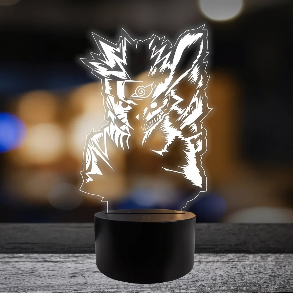 Lámpara Naruto Zorro 15cm Memoestampados