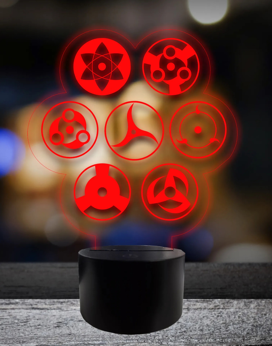 Lámpara Sharingan Naruto 15 Cm Memo Estampados