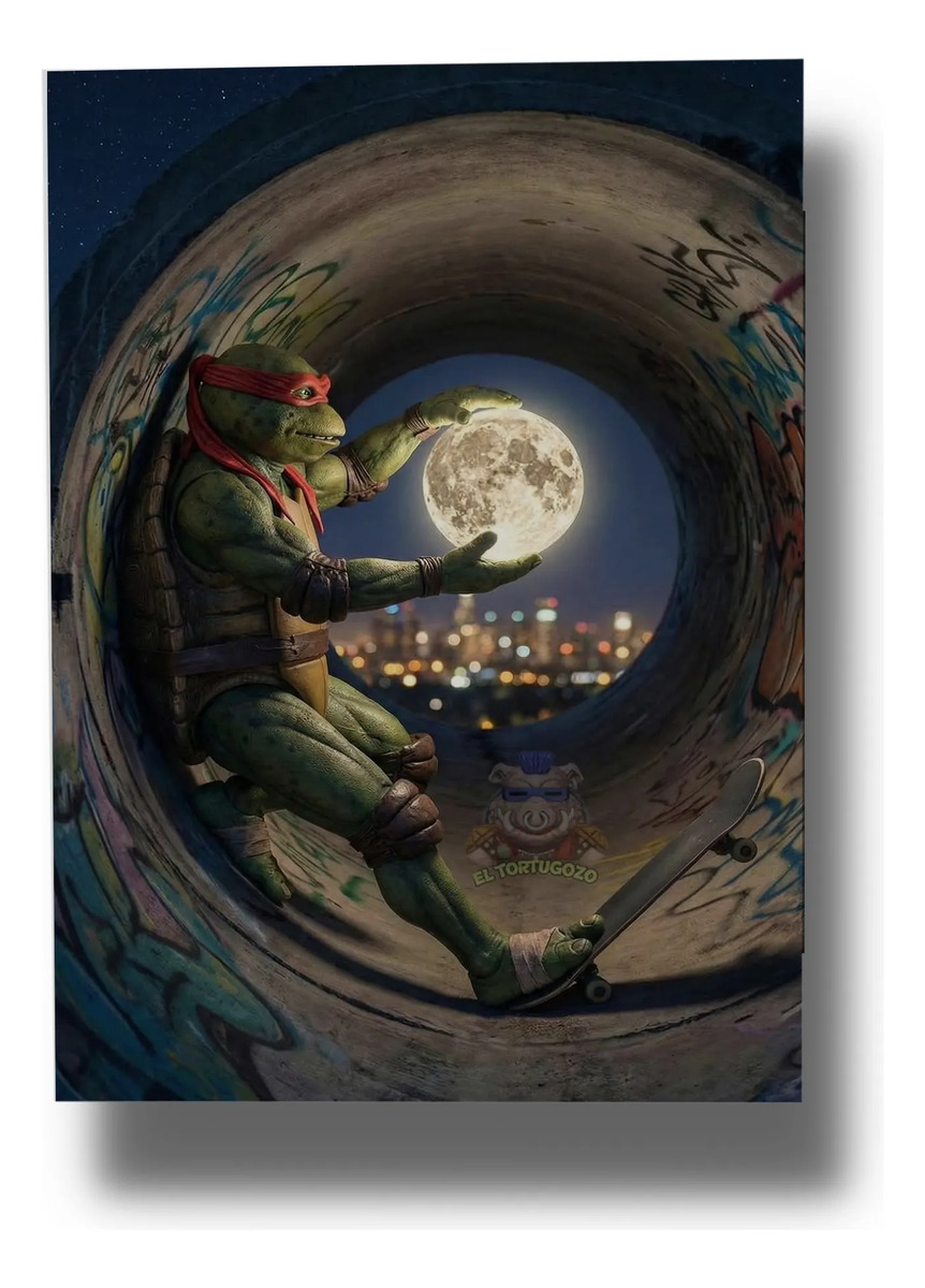 Cuadro Tortuga Ninja 876 70x100 Memoestampados