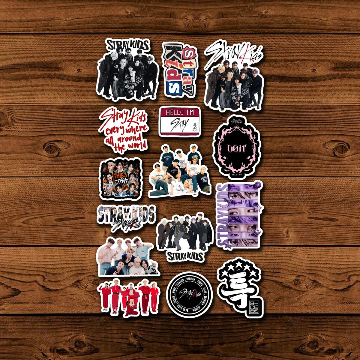 Pack Pegotines Stickers Stray Kids Memoestampados - Imagen 4