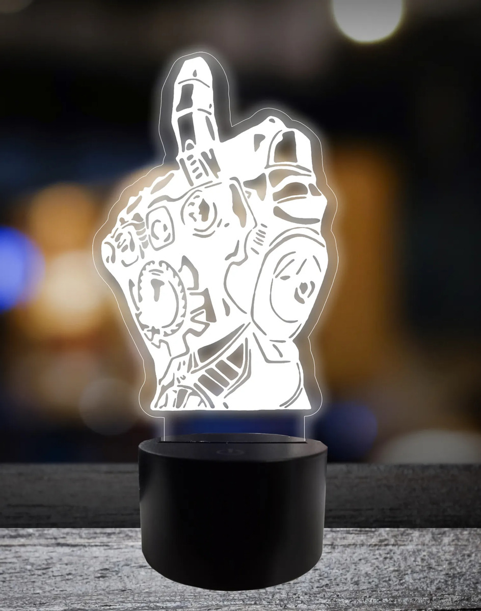 Lámpara Guante Thanos Marvel 15 Cm Memo Estampados