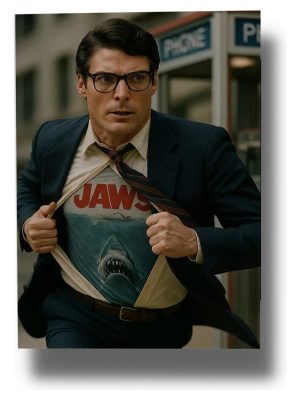 Cuadro Clark Kent Jaws 867 40x53 Mdf Memoestampados