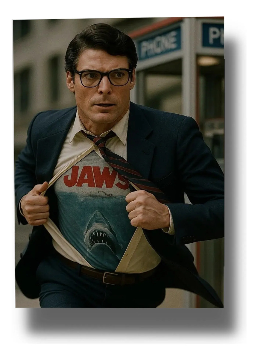 Cuadro Clark Kent Jaws 867 40x53 Mdf Memoestampados