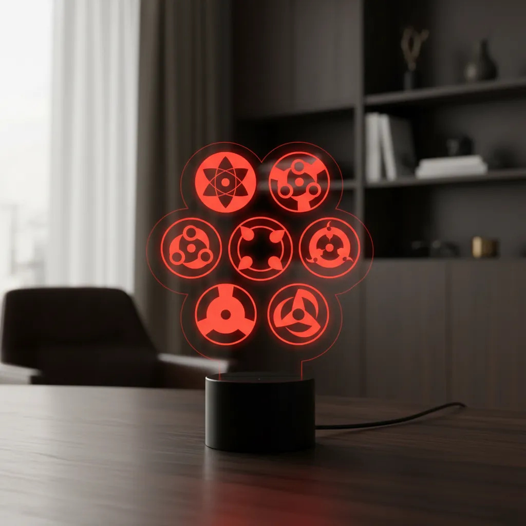 Lámpara Sharingan Naruto 15 Cm Memo Estampados - Imagen 2