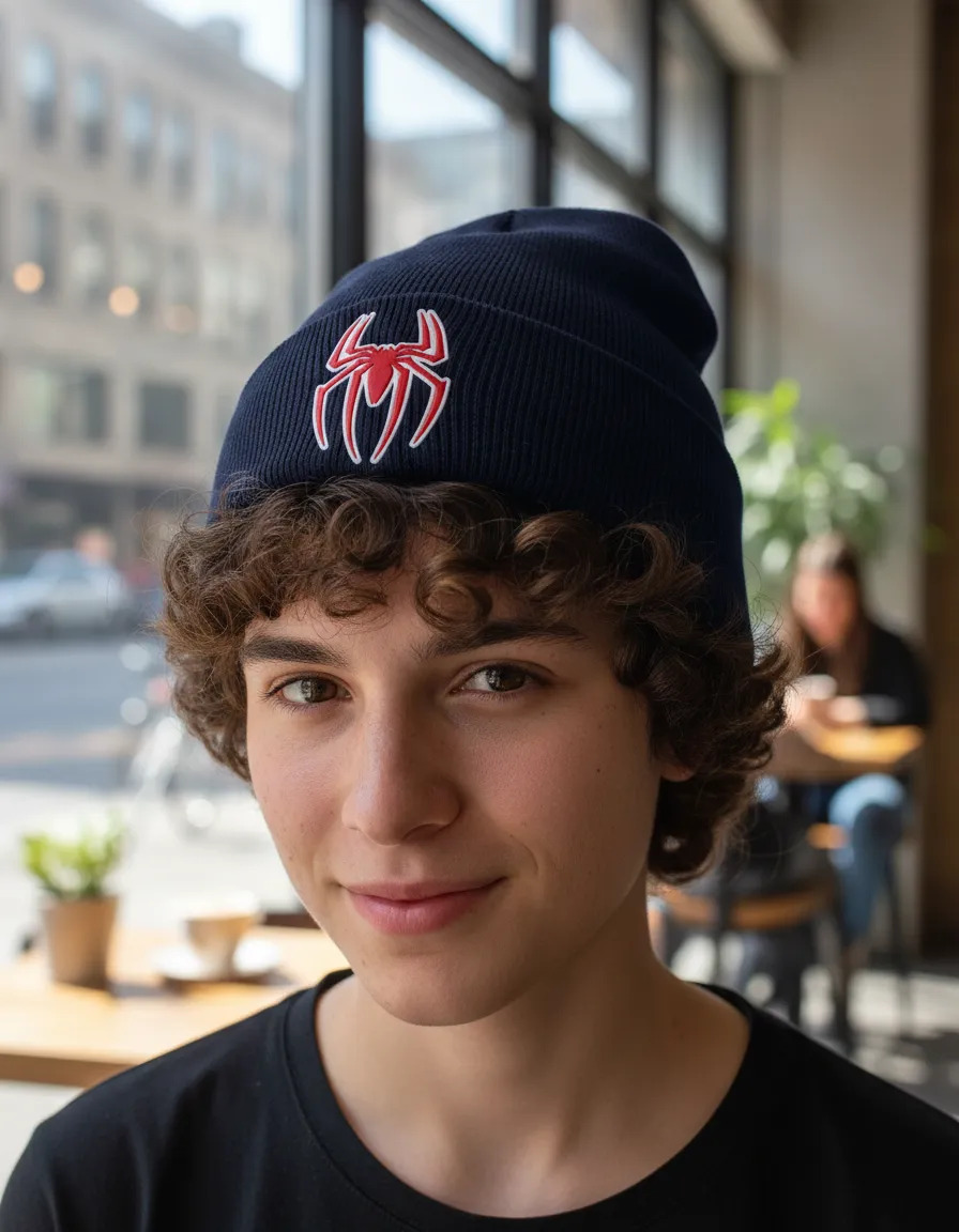 Gorro De Lana Tpu Spiderman Memo Estampados - Imagen 3