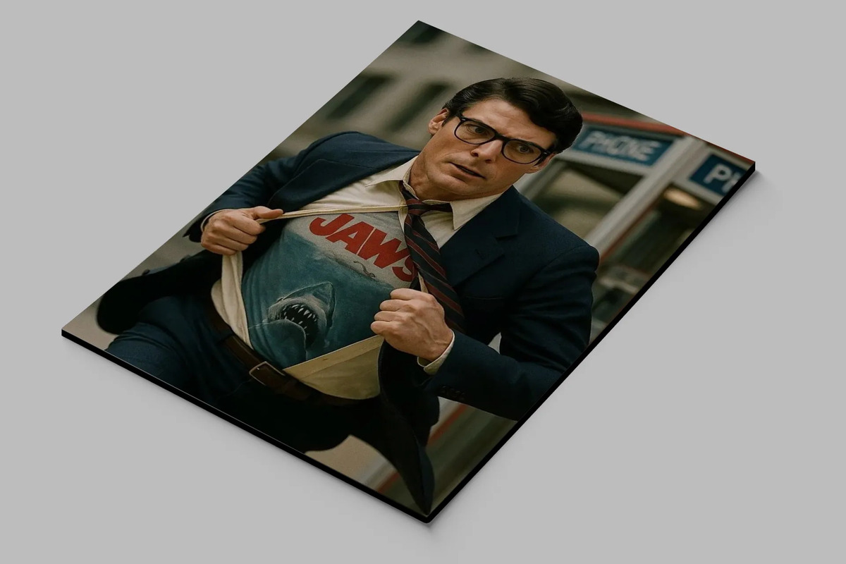 Cuadro Clark Kent Jaws 867 40x53 Mdf Memoestampados - Imagen 3