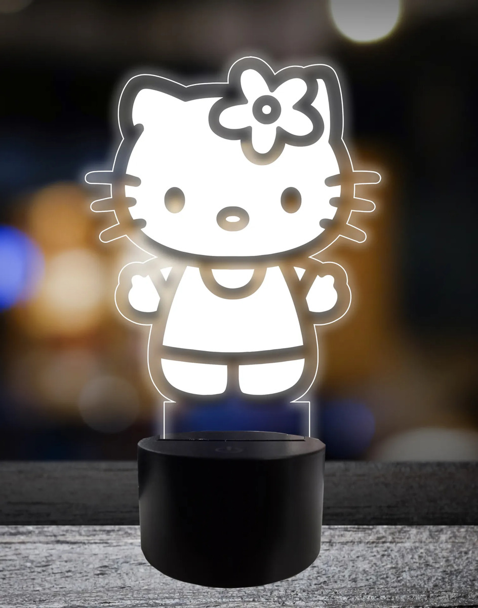 Lámpara Hello Kitty 15cm Memoestampados