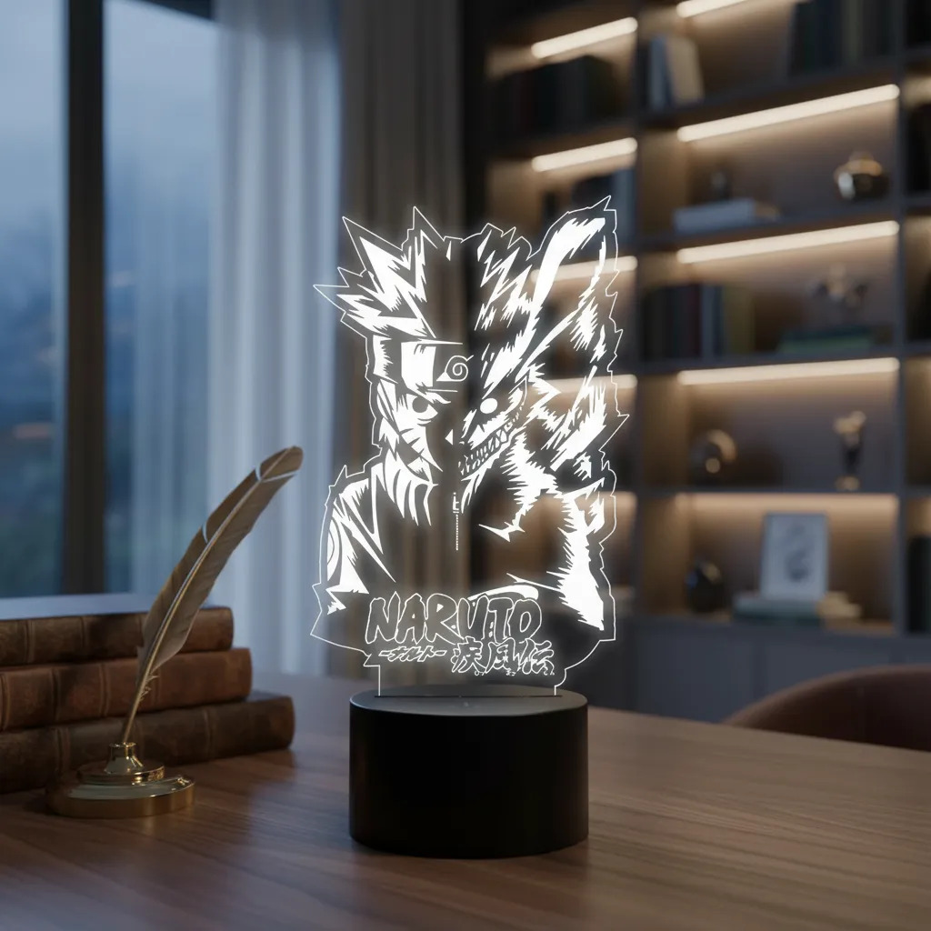 Lámpara Naruto Zorro 15cm Memoestampados - Imagen 2