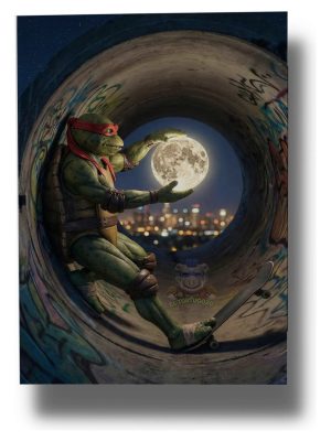 Cuadro Tortuga Ninja 876 40x53 Memoestampados