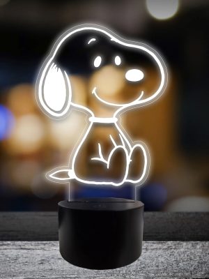 Lámpara Snoopy 15 Cm Memo Estampados