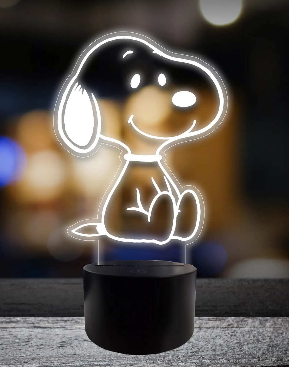 Lámpara Snoopy 15 Cm Memo Estampados