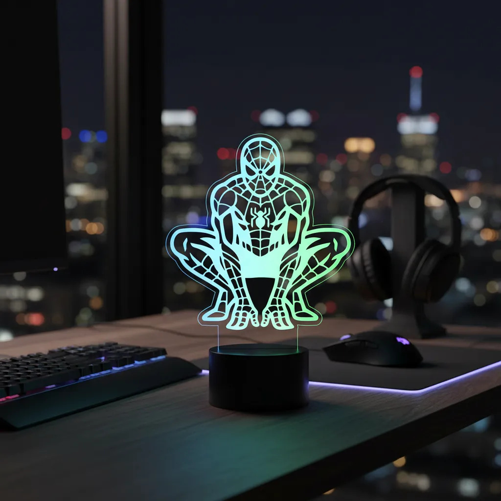 Lámpara Spiderman 15cm Memoestampados - Imagen 3
