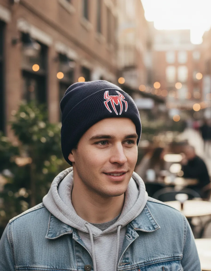 Gorro De Lana Tpu Spiderman Memo Estampados - Imagen 2
