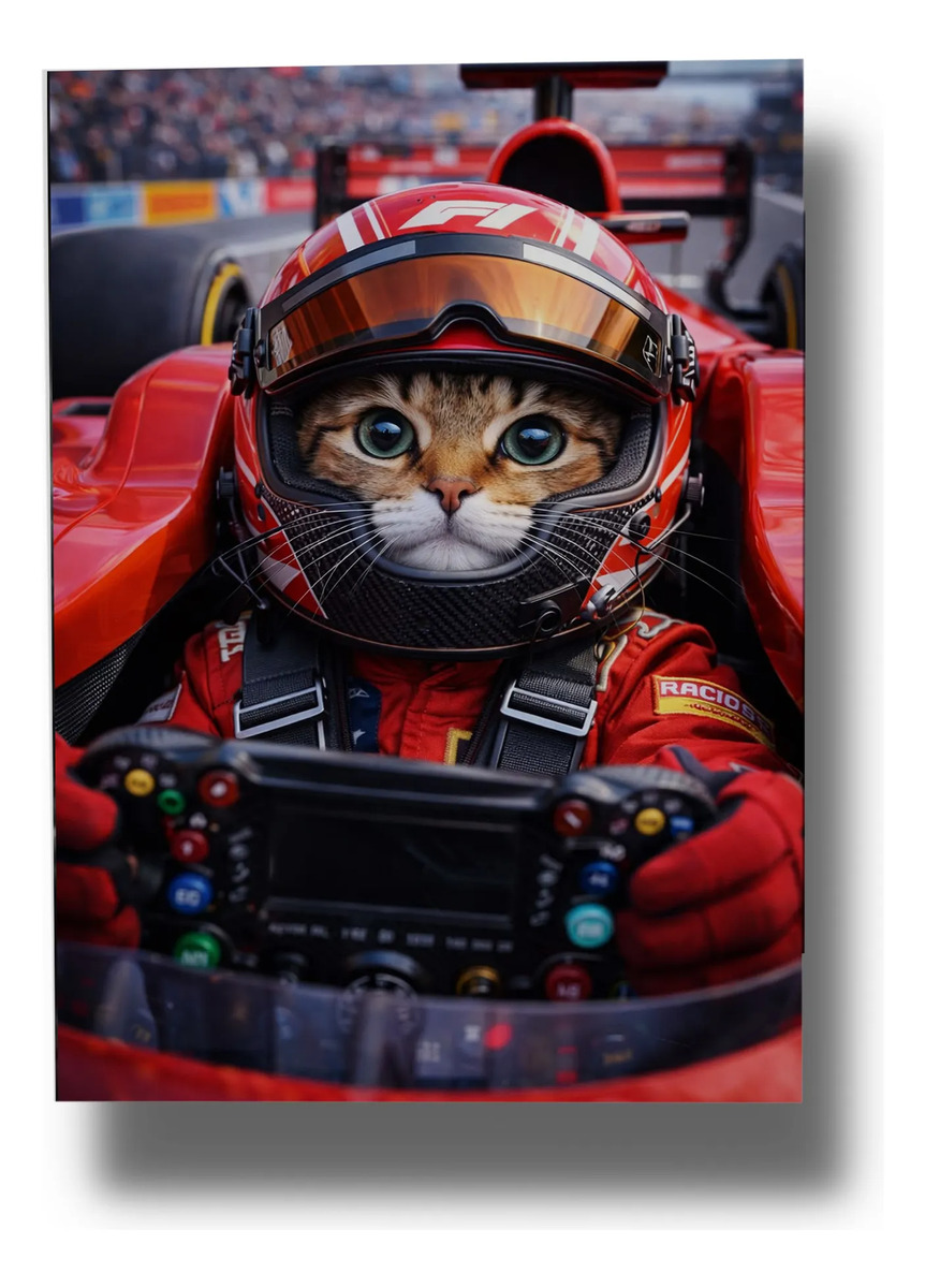 Cuadro Gatito F1 871 70x100 Mdf Memoestampados