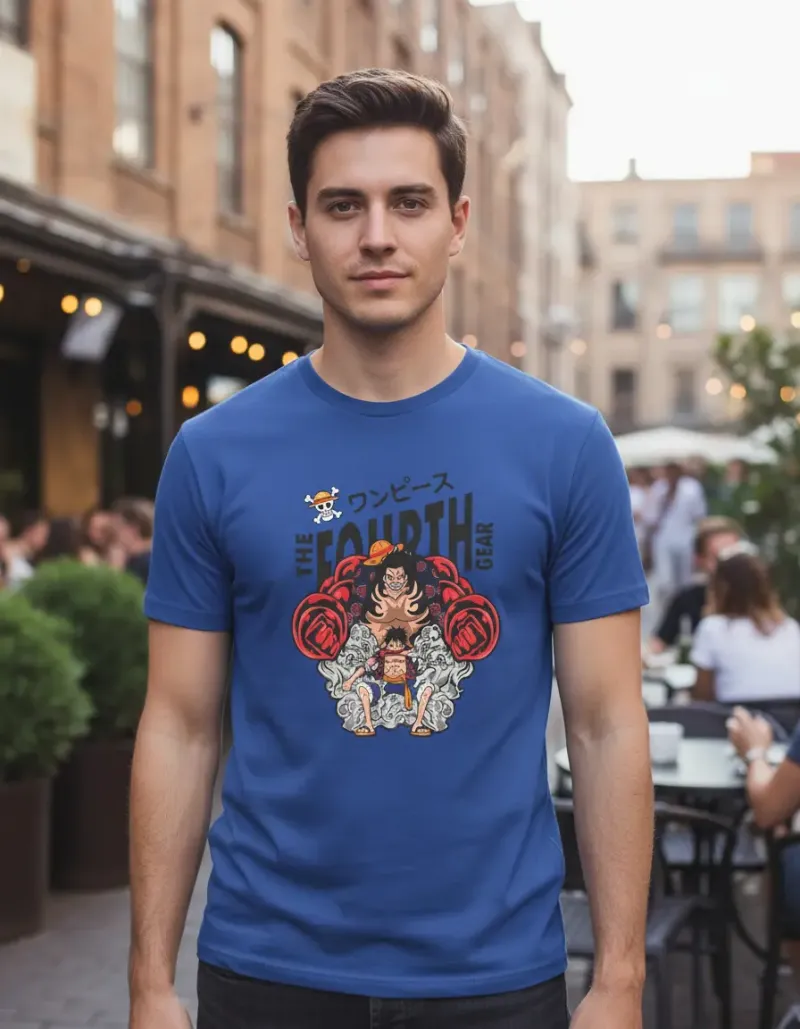 Remera: The Fourth Gear Luffy Anime Memoestampados