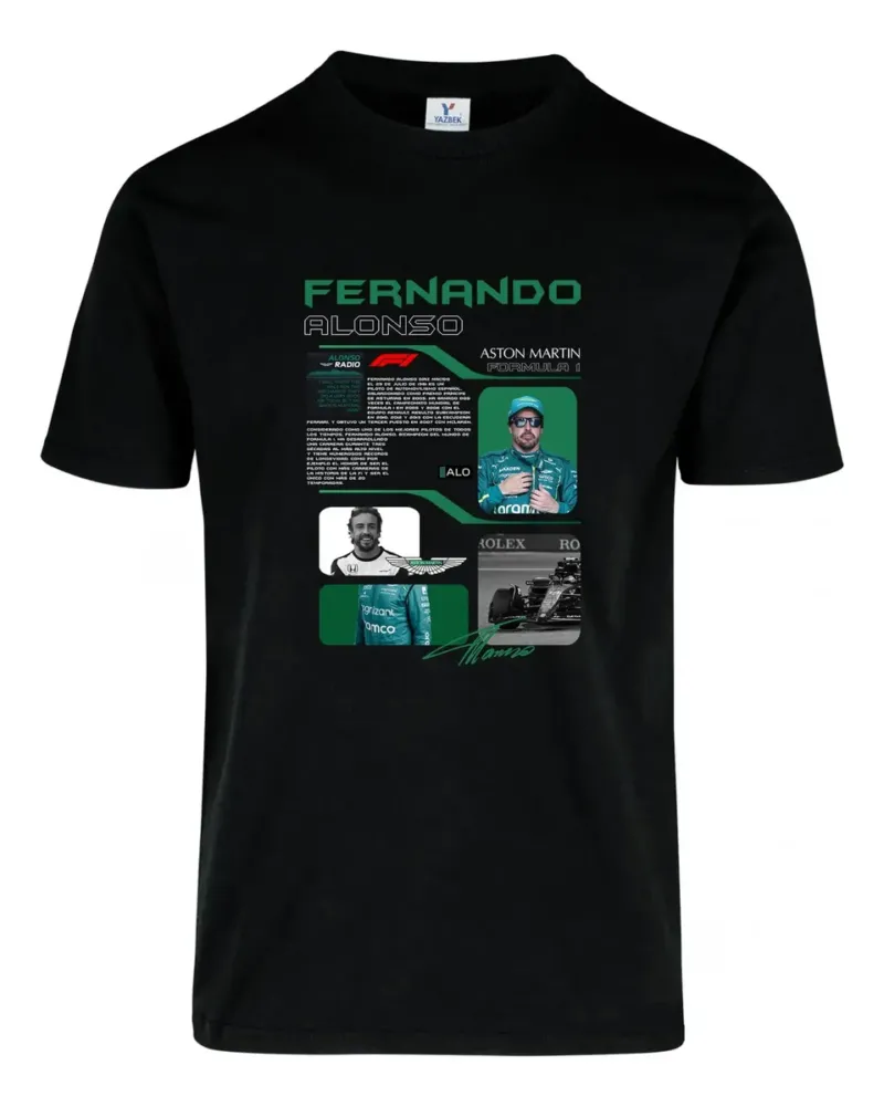 D_606244-MLU83384961358_042025-O.jpg Remera: F1 Fernando Alonso Aston Martin Memoestampados