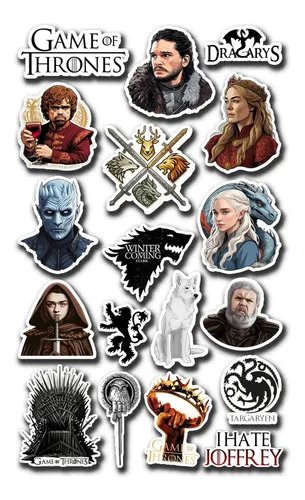 D_606820-MLU109981495617_042026-O.jpg Pack Pegotines Stickers Game Of Thrones Memoestampados