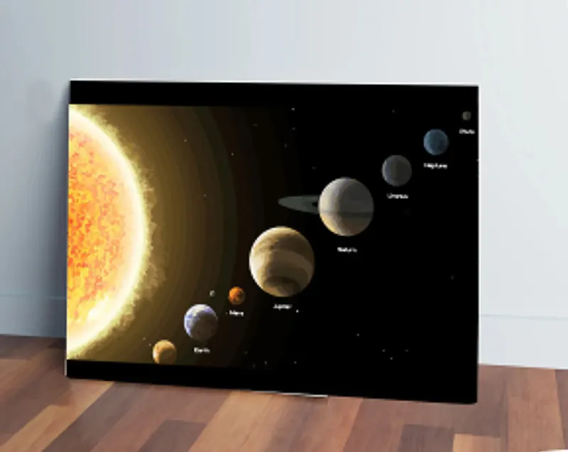 Cuadro Espacio Planetas 575 30x40 Mdf Memoestampados