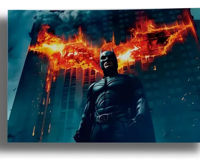 Cuadro Batman Caballero Oscuro 909 50x70 Mdf Memoestampados
