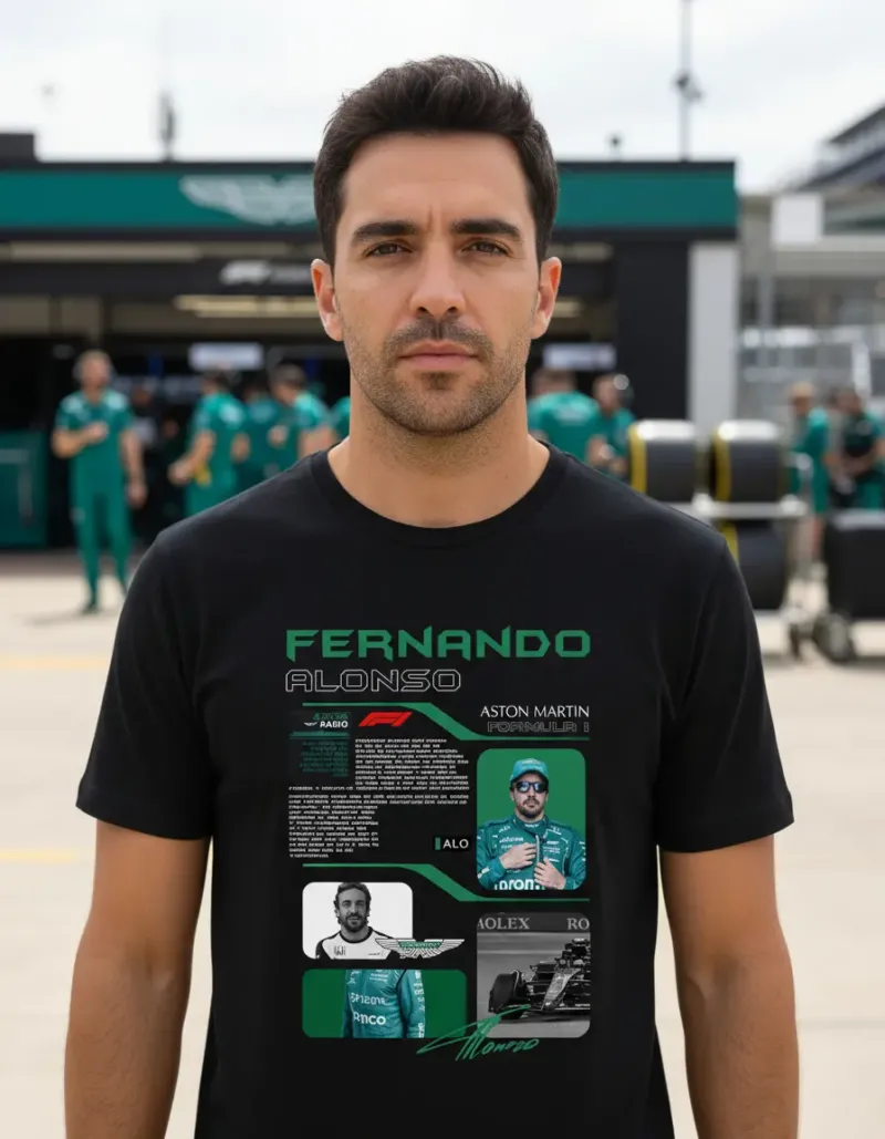 D_609548-MLU95617344756_102025-O.jpg Remera: F1 Fernando Alonso Aston Martin Memoestampados