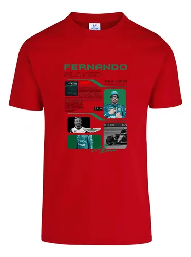 D_612421-MLU83385168854_042025-O.jpg Remera: F1 Fernando Alonso Aston Martin Memoestampados