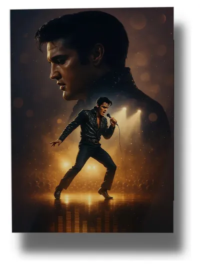 Cuadro Elvis Presley 809 50x70 Mdf Memoestampados