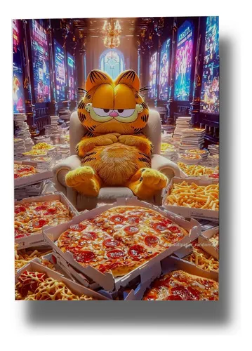 Cuadro Garfield 897 50x70 Mdf Memoestampados