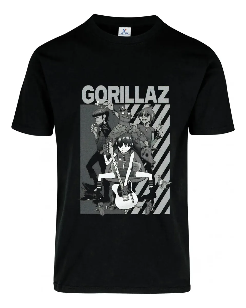 Remera: Gorillaz Musica Rock Memoestampados