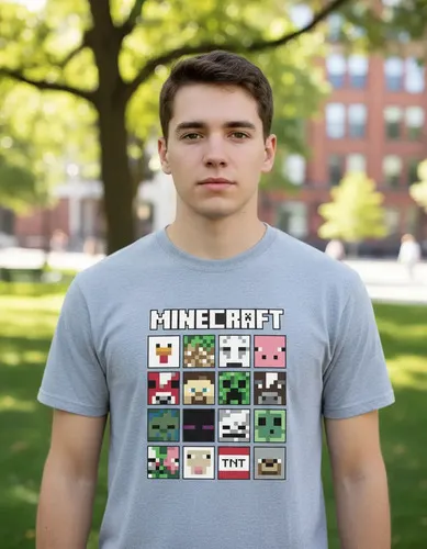 Remera: Minecraft Faces Memoestampados