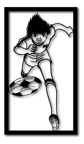D_619864-MLU87212366351_072025-O.jpg Cuadro Supercampeones Tsubasa Calado 40x23 Memo Estampados