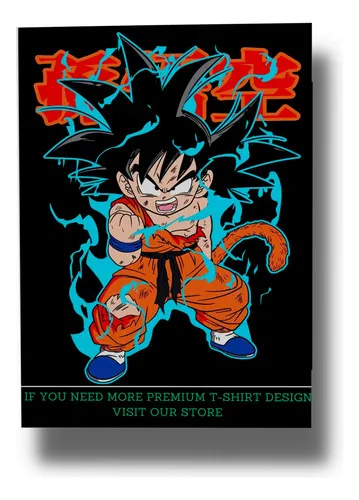 Cuadro 627 Goku Dbz 40x30 Mdf Memoestampados