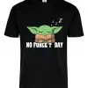 Remera: Baby Yoda,no Force T Day Memoestampados
