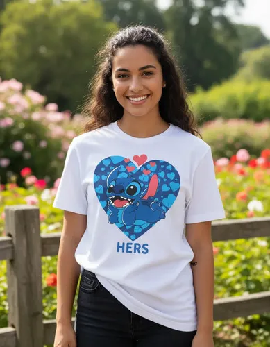 D_625921-MLU93939760066_102025-O.jpg Remera: Stitch Love (hers) Memoestampados