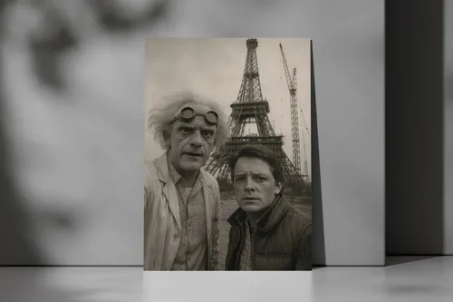 D_627104-MLU115251776211_072026-O.jpg Cuadro Doc Y Marty Torre Eiffel 862 40x53 Mdf Memoestampados
