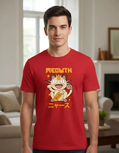 D_629542-MLU97102958328_112025-O.jpg Remera: Meowth Pokemon Memoestampados