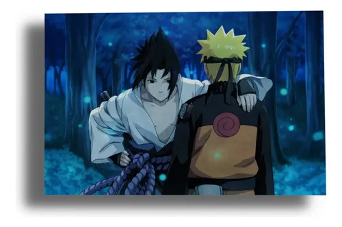 Cuadro Uchiha Sasuke Naruto 53 40x53 Mdf Memoestampados