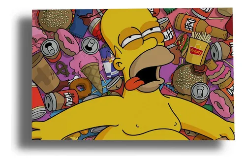 D_631106-MLU79914455658_102024-O.jpg Cuadro Homero Simpson 486 40x53 Mdf Memoestampados