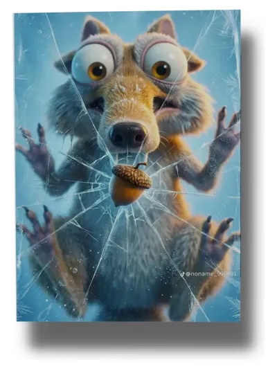 Cuadro La Era Del Hielo Scrat 886 50x70 Mdf Memoestampados