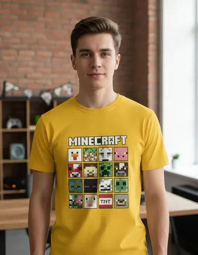 Remera: Minecraft Faces Memoestampados