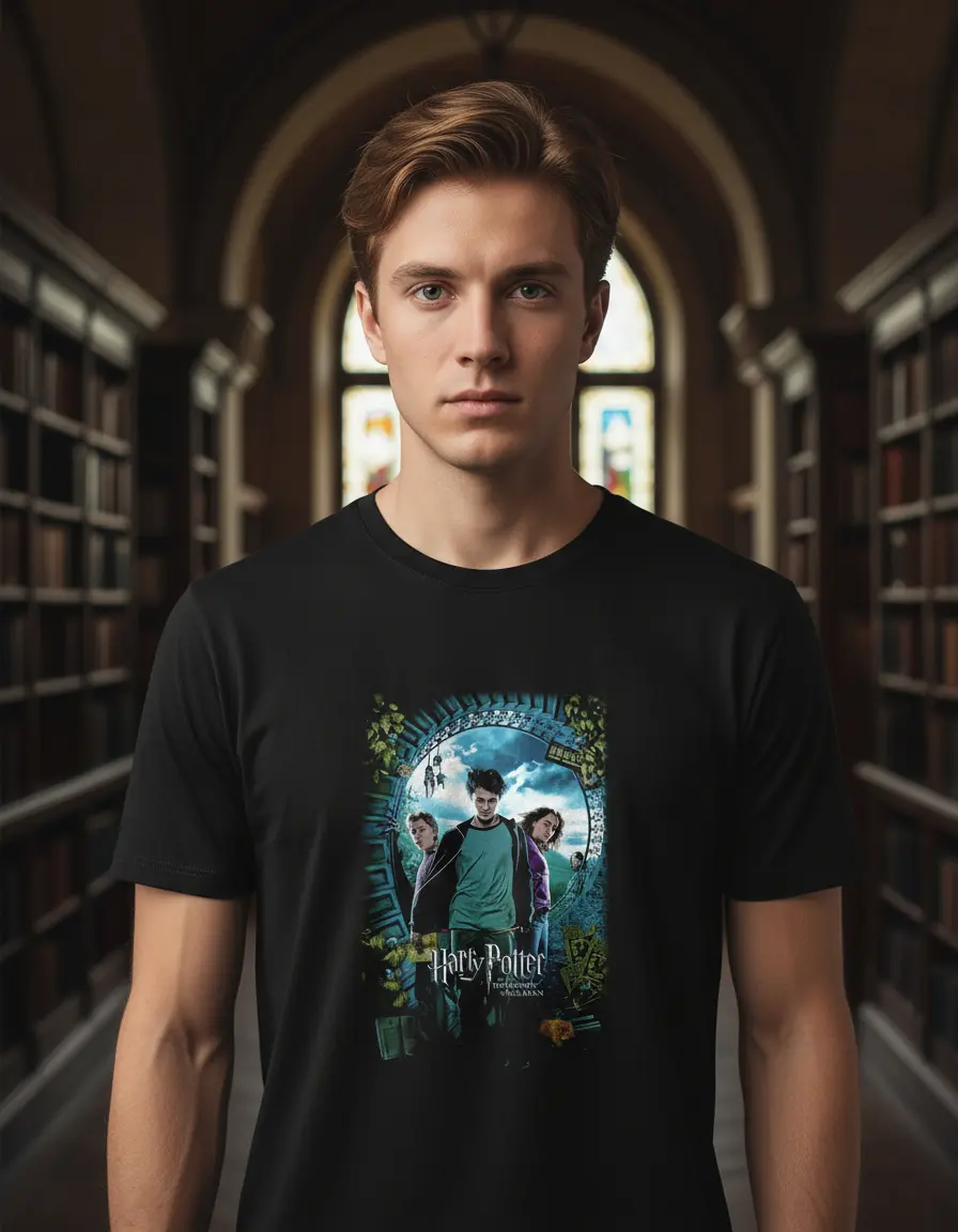 D_642767-MLU93843783866_102025-O.jpg Remera: Harry Potter Caras Celeste
