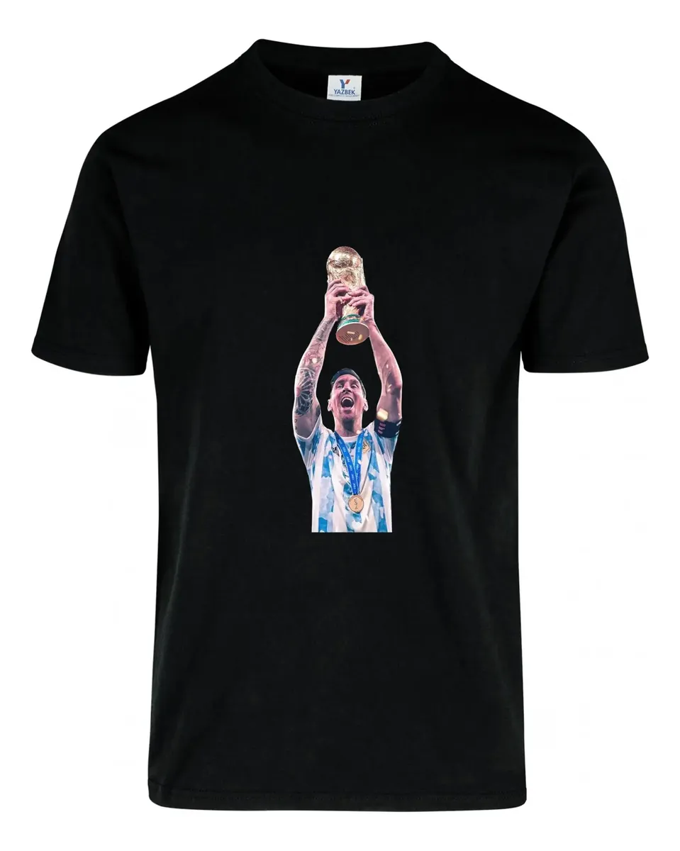 Remera Messi Campeón Mundial Argentina Remera Messi Campeón Mundial Argentina