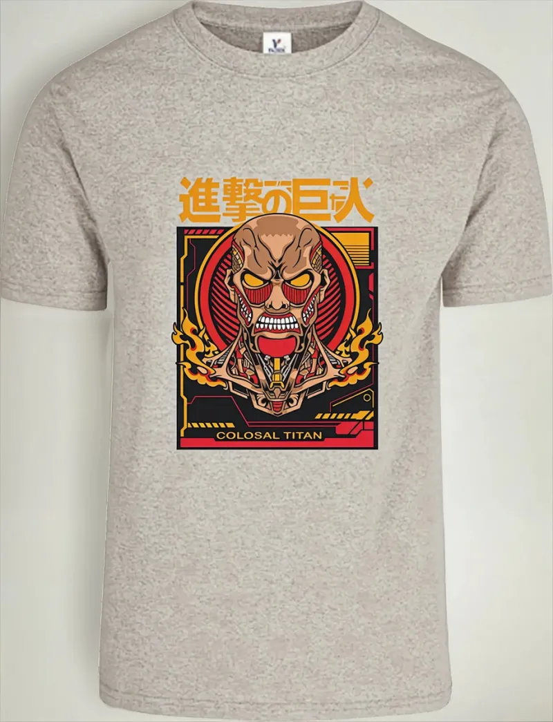 Remera: Colosal Titan Anime Memoestampados