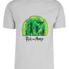 D_649828-MLU76761497072_062024-O.jpg Remera: Rick _ Morty Portal Siluetas Memoestampados