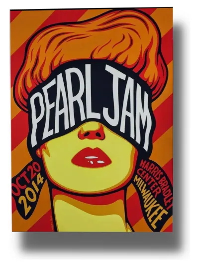 Cuadro Pearl Jam 707 50x70 Mdf Memoestampados