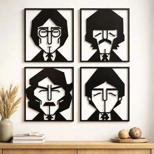 D_654632-MLU116980403105_082026-O.jpg Cuadro The Beatles Cuadruple 80x60 Memo Estampados