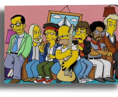 Cuadro Los Simpson 522 30x40 Lienzo Memoestampados