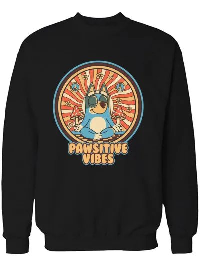 Buzo Pawsitive Vibes Memoestampados