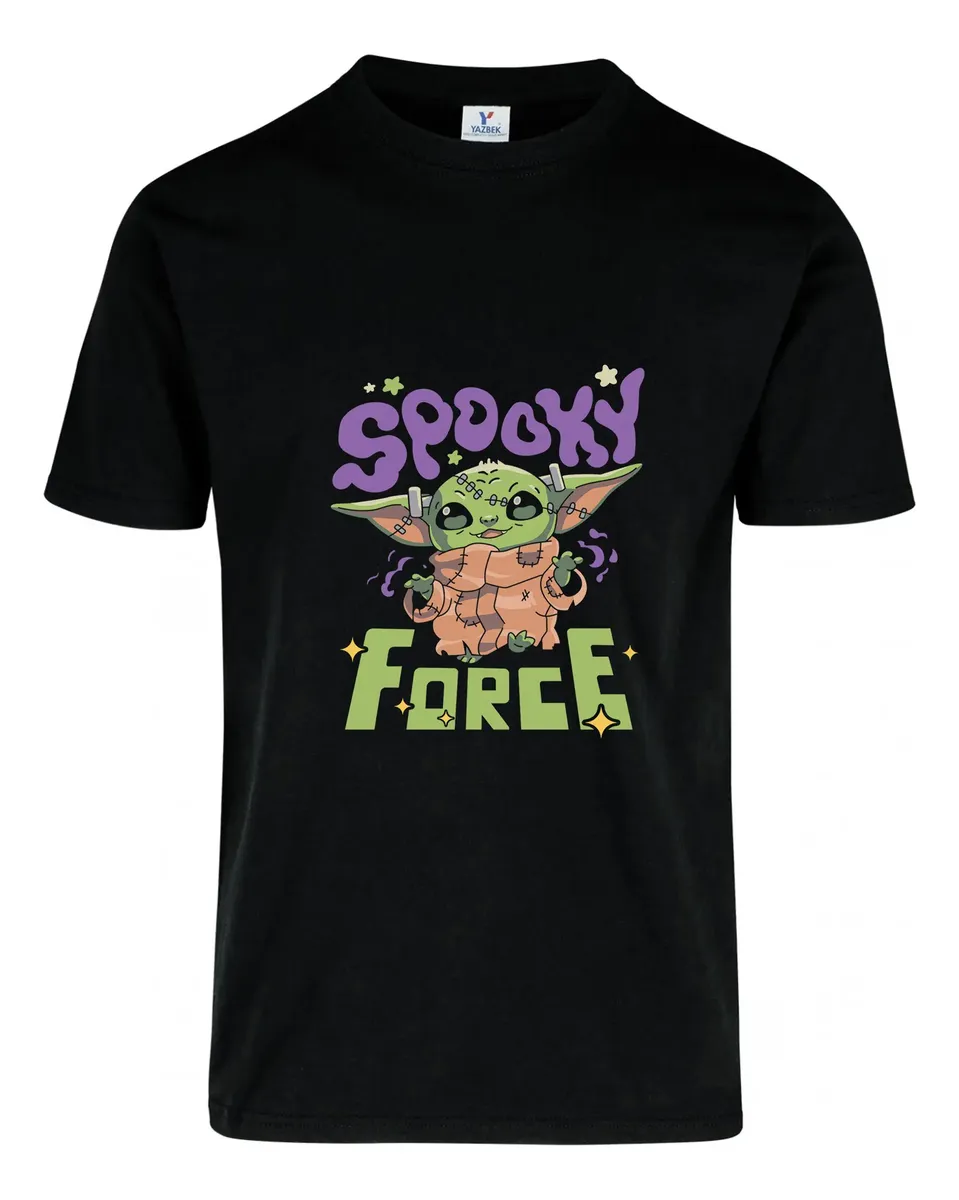D_664091-MLU80788921688_112024-O.jpg Remera: Spooky Force (baby Yoda)