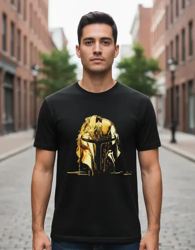 D_669891-MLU104245870046_012026-O.jpg Remera: Mandalorian Dorado Memoestampados