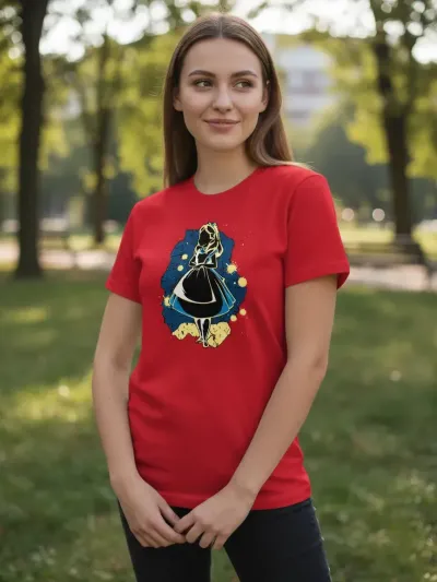 Remera: Alicia Neon Acuarela Memoestampados